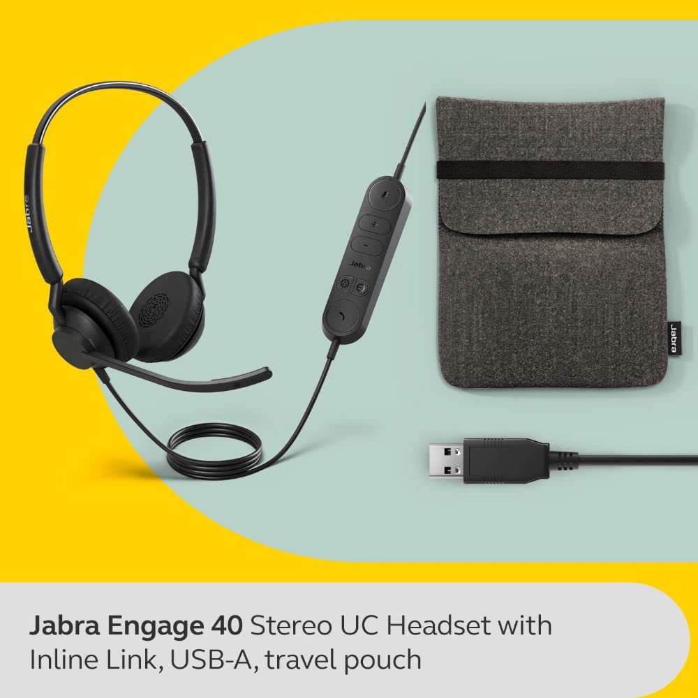 JABRA Engage 40 UC Stereo - (Встроенная ссылка) USB-A 4099-419-279