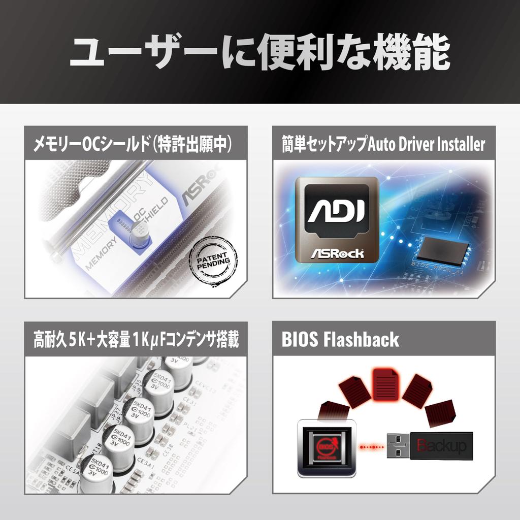 Asrock Motherboard Z890 Pro RS WiFi White Intel CPU Core Ultra Compatible Z890 Chipset DDR5 ATX Motherboard Authorized Distributor (LGA1851) [Domestic