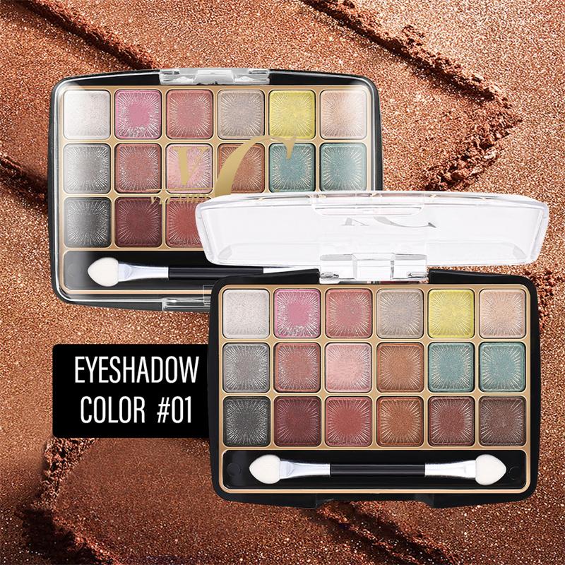 18 цветов лоток для теней для век с высоким жемчугом матовый цвет лоток для теней для век макияж глаз палитра теней для век