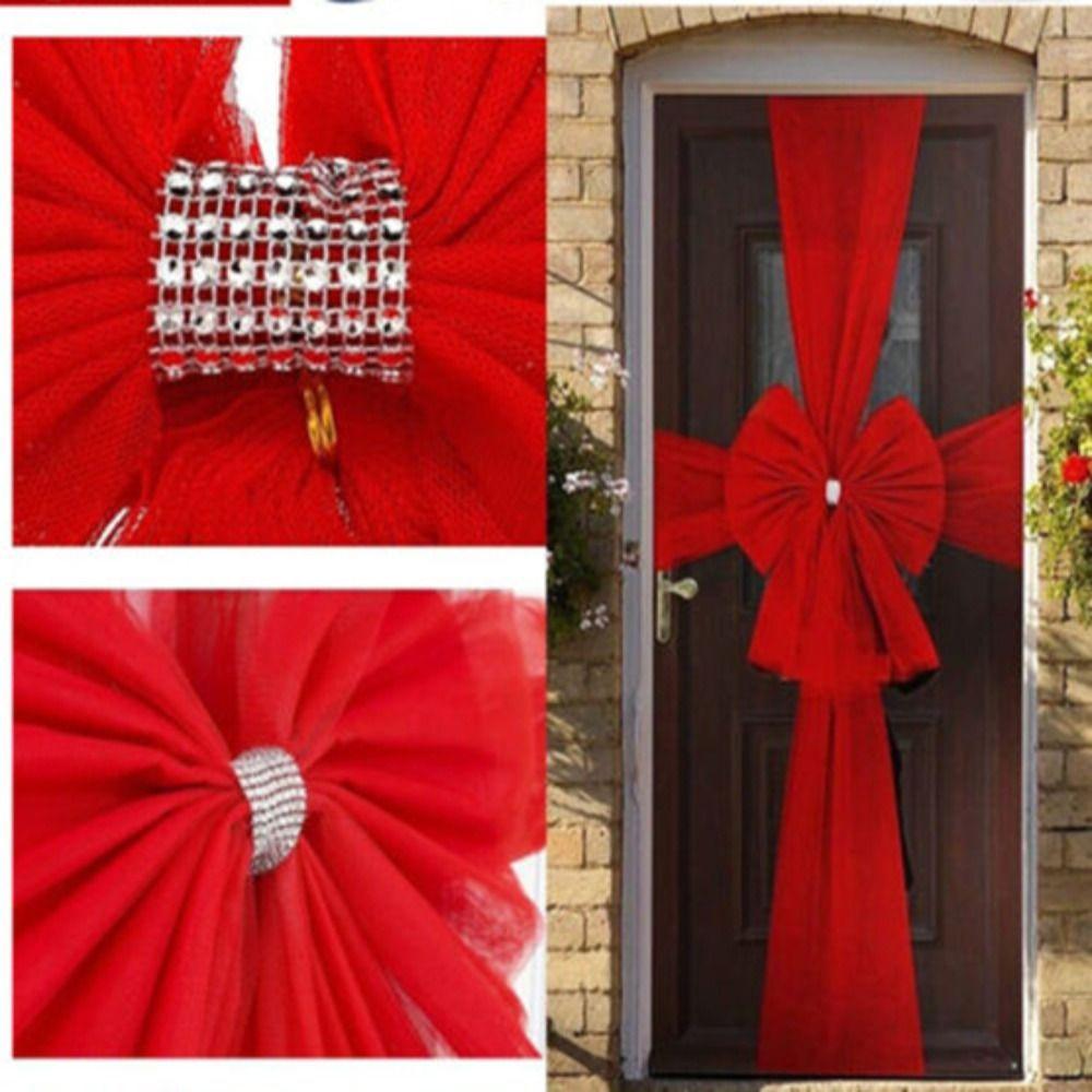 Full Wrap Christmas Bow Tie Extra Large Door Decoration Accessories Front Door Bow