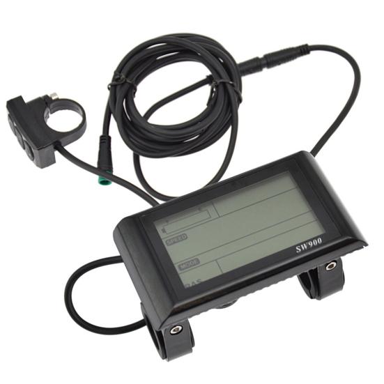 ABS Bike Speed Panel Wear Resistant Compact LCD Display E-Bike Control Panel for Scooter