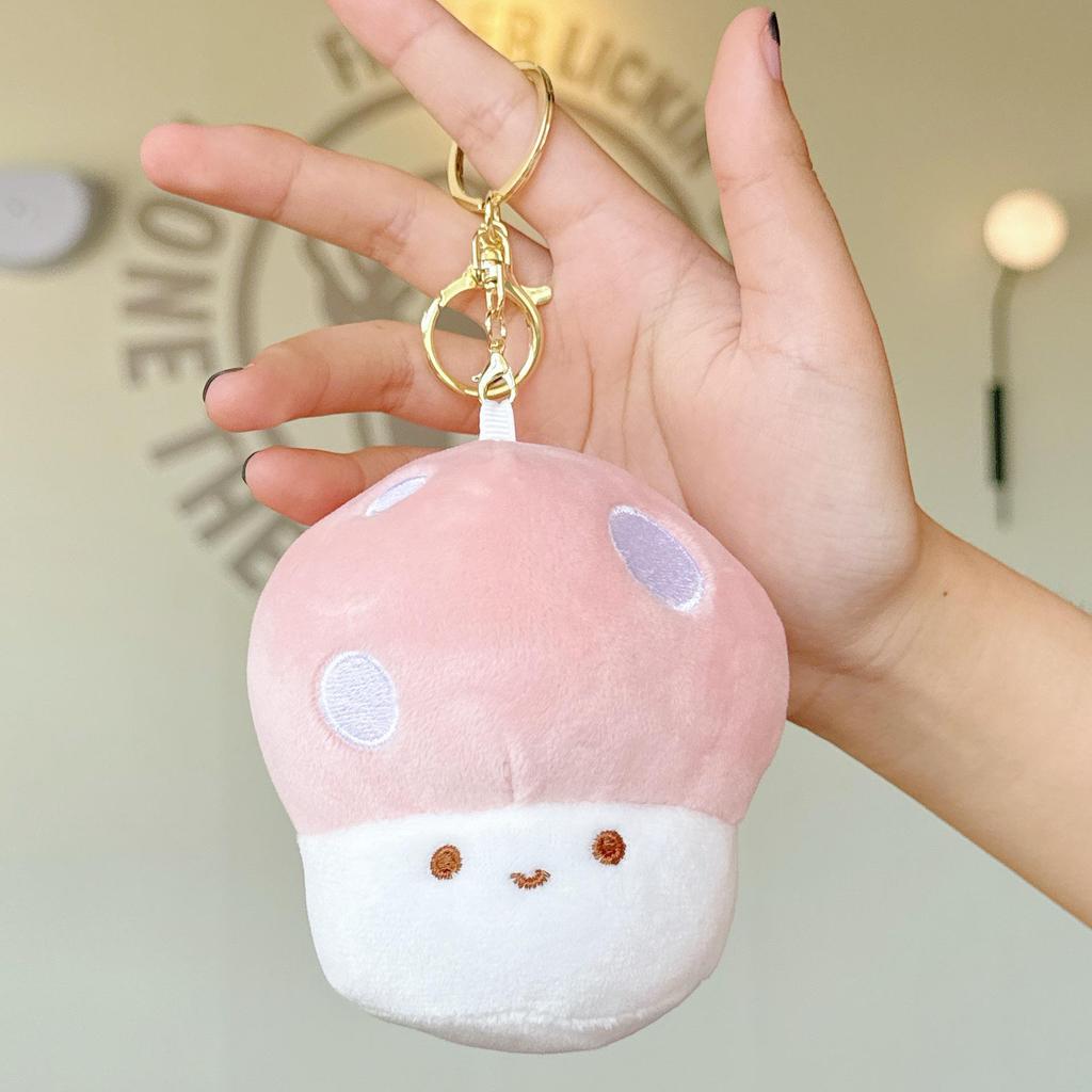 Mushroom Plush Pendant Toy - Claw Machine Prize, Street Stall Gift, Wedding Ring Toss Doll