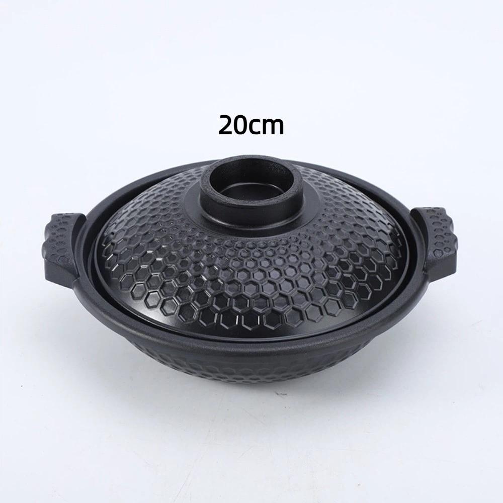 Aluminum Alloy Honeycomb Casserole Pot with Lid Korean Stockpot Casserole Stew Pot  Stone Bowl Rice