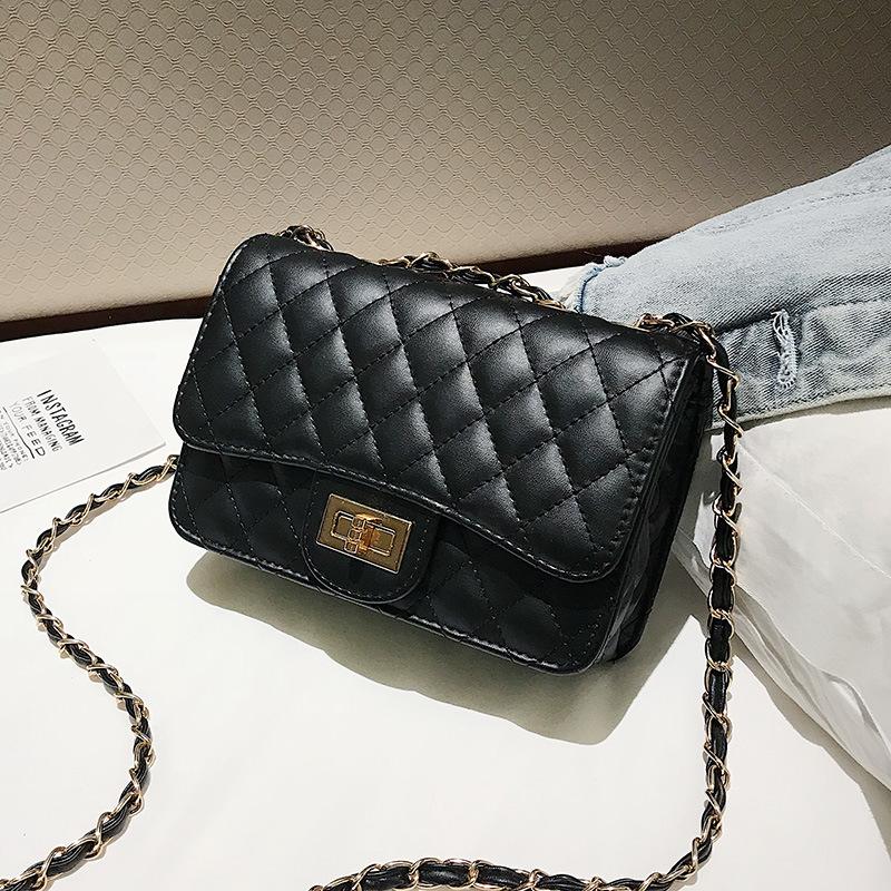 bag women's new trendy rhombus chain bag shoulder oblique span bag women's bag versatile small square bag
