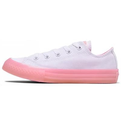 Кеды Chuck Taylor All Star с низким верхом, парусиновые, детские, розовые, белые, 660719C