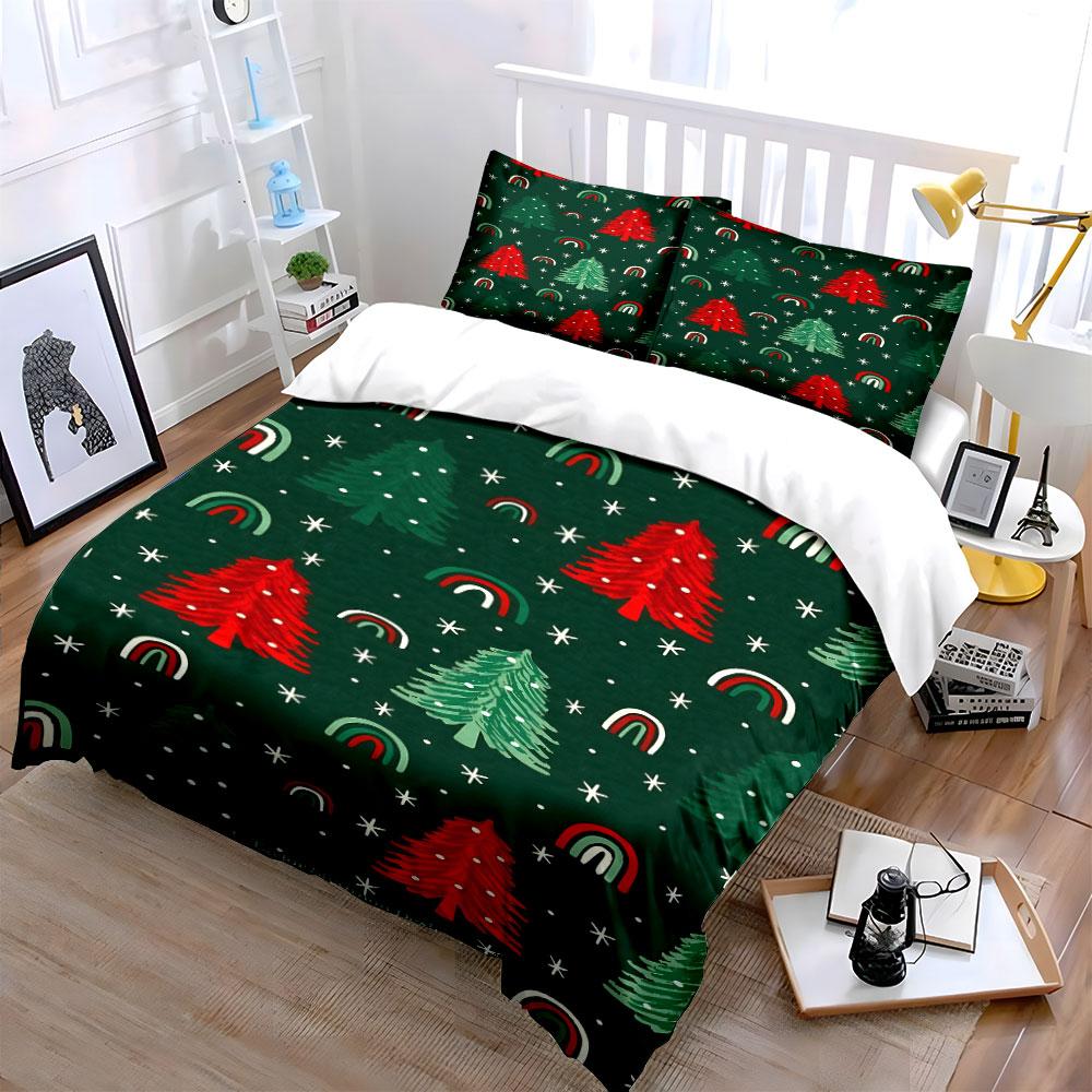 "Whimsical Festive Forest Dreams" Bedding sets Duvet covers Pillowcases(1* Duvet Cover 2* Pillowcases without duvet insert)