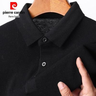 Мужской свитер-поло с коротким рукавом Pierre Cardin, 100% шерсть