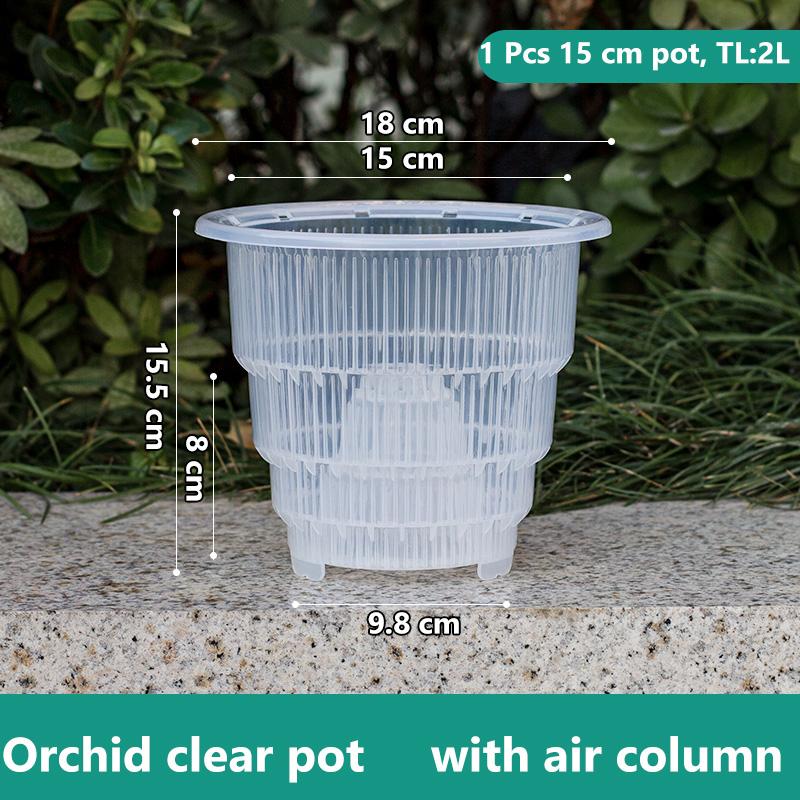 Сетчатый горшок для украшения дома, прозрачные горшки для орхидей с отверстиями, горшок для орхидей Cattleya Dendrobium, кашпо в 10 см, 12 см, 15 см