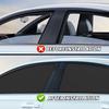 Driver Side Window Sun Shade 2PCS Car Magnetic Window Shades For Baby And Privacy, Car Windows Curta Covers Front Side Glass 99% UV Protection