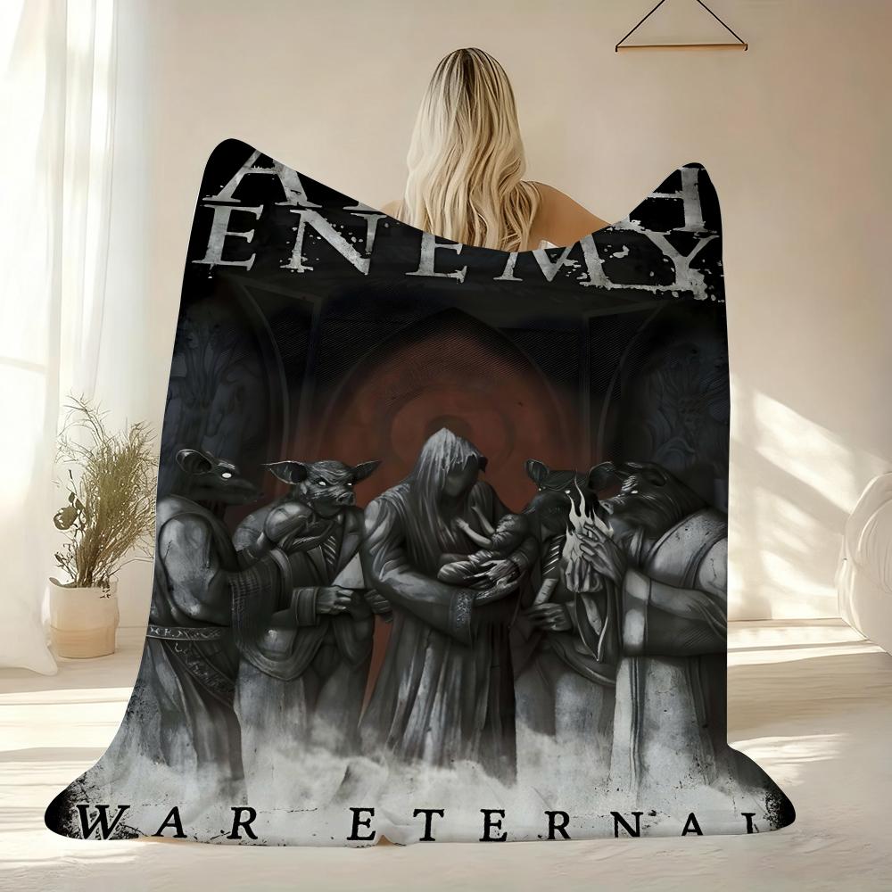 A-Arch E-Enemy Throw Soft Flannel AC Blanket Lightweight Summer Nap Throw Cozy Blanket for Sofa Bed Travel Home