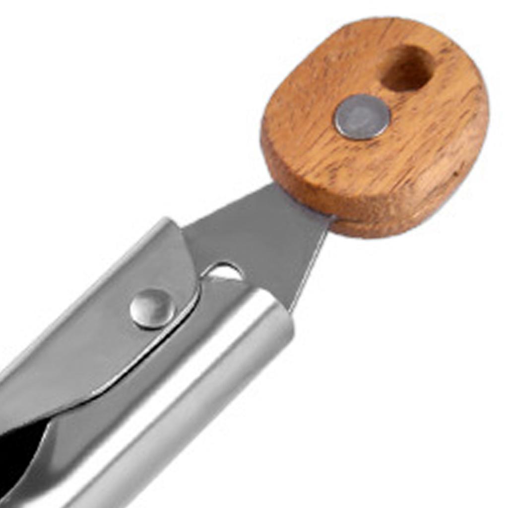 Кухонные щипцы из орехового дерева, нержавеющей стали, с антипригарным покрытием, для салата, для кухни и барбекю, 9 дюймов или 12 дюймов, деревянные щипцы