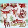 Creative Christmas Tree Snowflake Star Shaped Pendant Holiday Decoration Props For Seasonal Decor