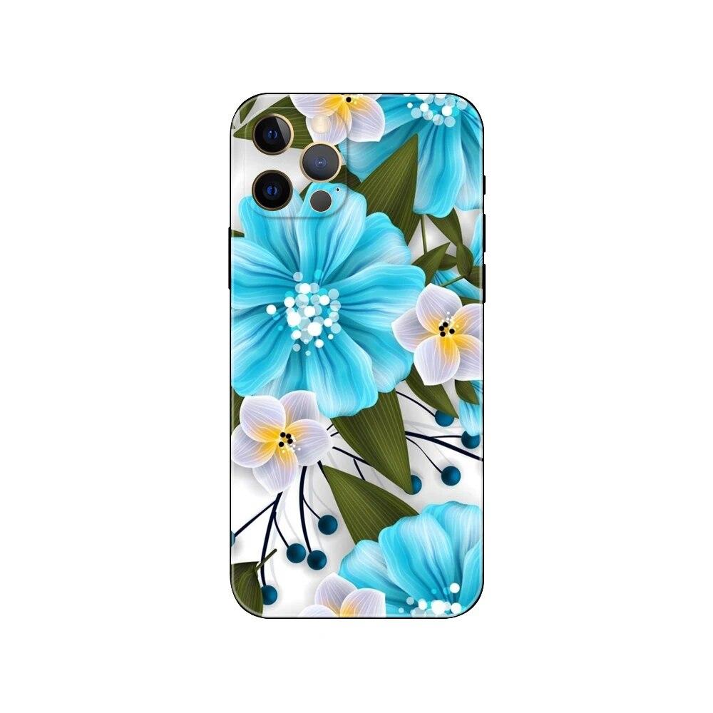 Чехол для телефона с цветущим растением для iPhone Samsung Galaxy Redmi Xiaomi Oppo OnePlus Note SA 7 8 9 10 11 12 13 14 20 21 22 23 53 54 Pro Max Ultra TPU Soft