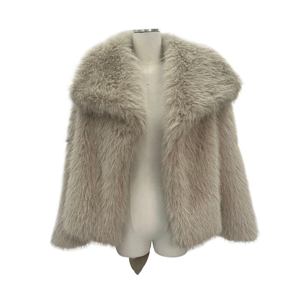 Женское осенне-зимнее пальто из искусственного меха, плюшевая пушистая женская куртка, новинка в верхней одежде, белое, красное, серое, черное, пальто из шерстяных смесей