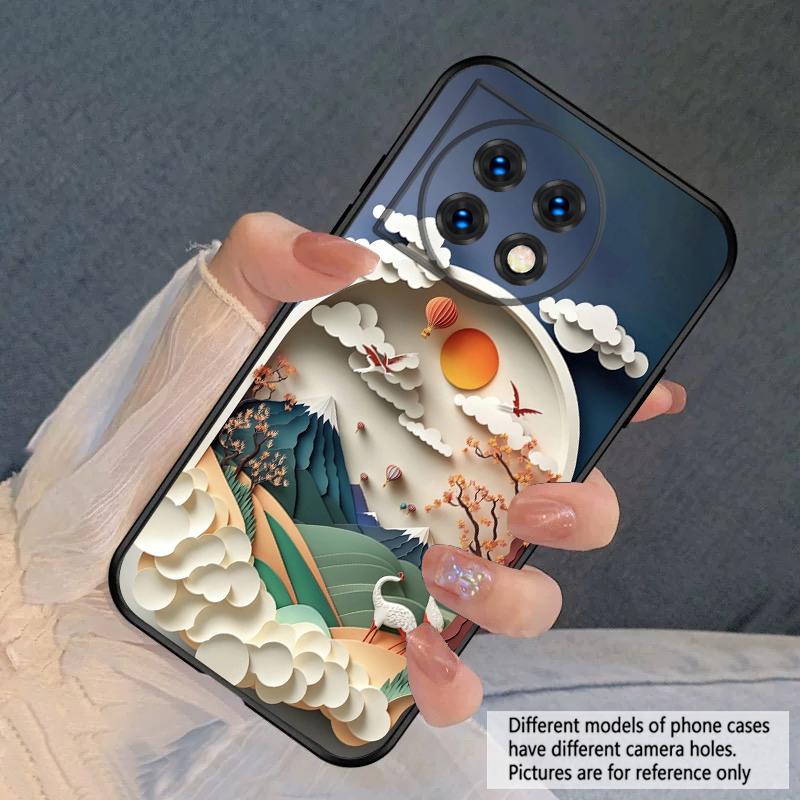 Горное Солнце Для Oneplus 8T 9 9R 10 Pro 11 12 13 13R 5G ACE 5 Nord2 4 CE 3 4 Lite N20 SE N200 силиконовый мягкий чехол для телефона
