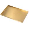 Modern Metal Gold Plate Rectangle Storage Tray Cosmetic Jewelry Display Stainless Steel Tray