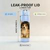 1PC Corgi Puppy Classic Portrait 750ml Color Plastic Sports Water Bottle Leakproof Flip Straw Lid Suitable for Sports Office Home Use