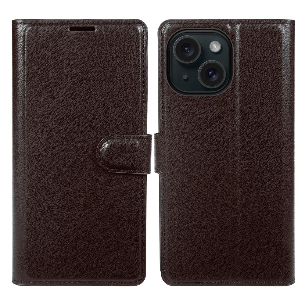 For iPhone 15 Stand Case Biobased Eco-Friendly RPET RPVB Slim Phone Cover with Wallet