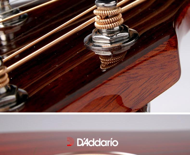 D'Addario EJ16 EZ920 Струны для фолк-гитары с покрытием из фосфорной бронзы, набор из 6 штук.