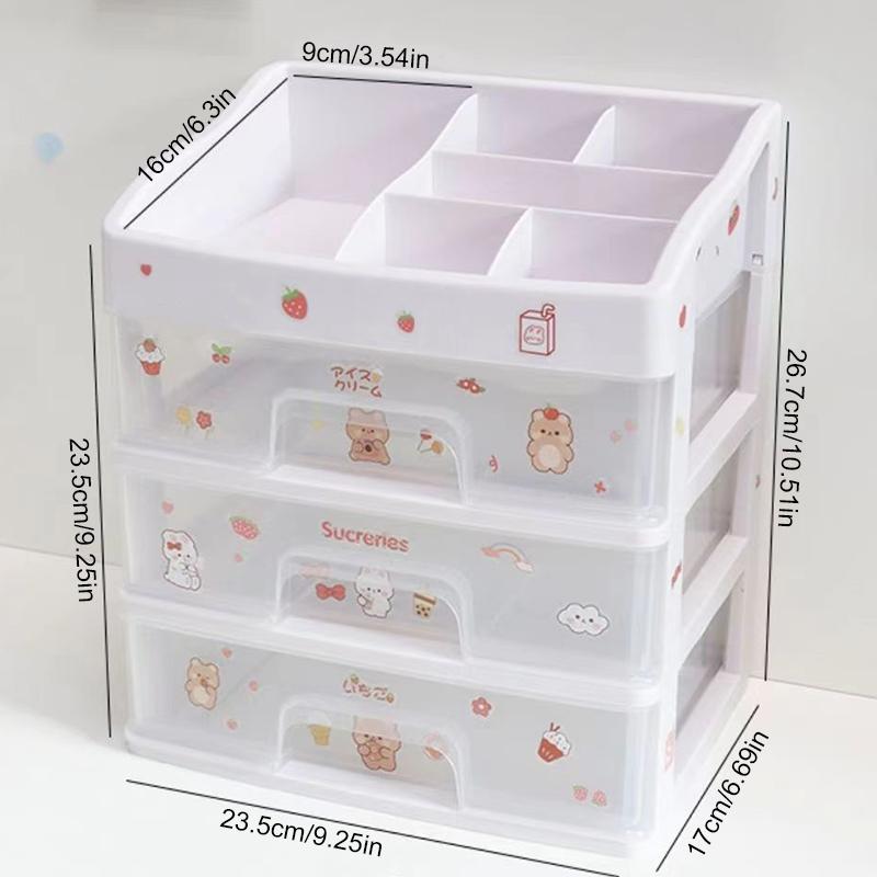 1 шт. Коробка для хранения, удобная полка для хранения, вместительный ящик, стильный прекрасный настольный органайзер для косметики, настольный макияж