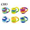 Hand Relaxation Toy 2/4/6Pcs Stress Relief Plastic Twisted Focus Aid Finger Sensory Fidget Flexibility Training Portable Educational Twisting Loop