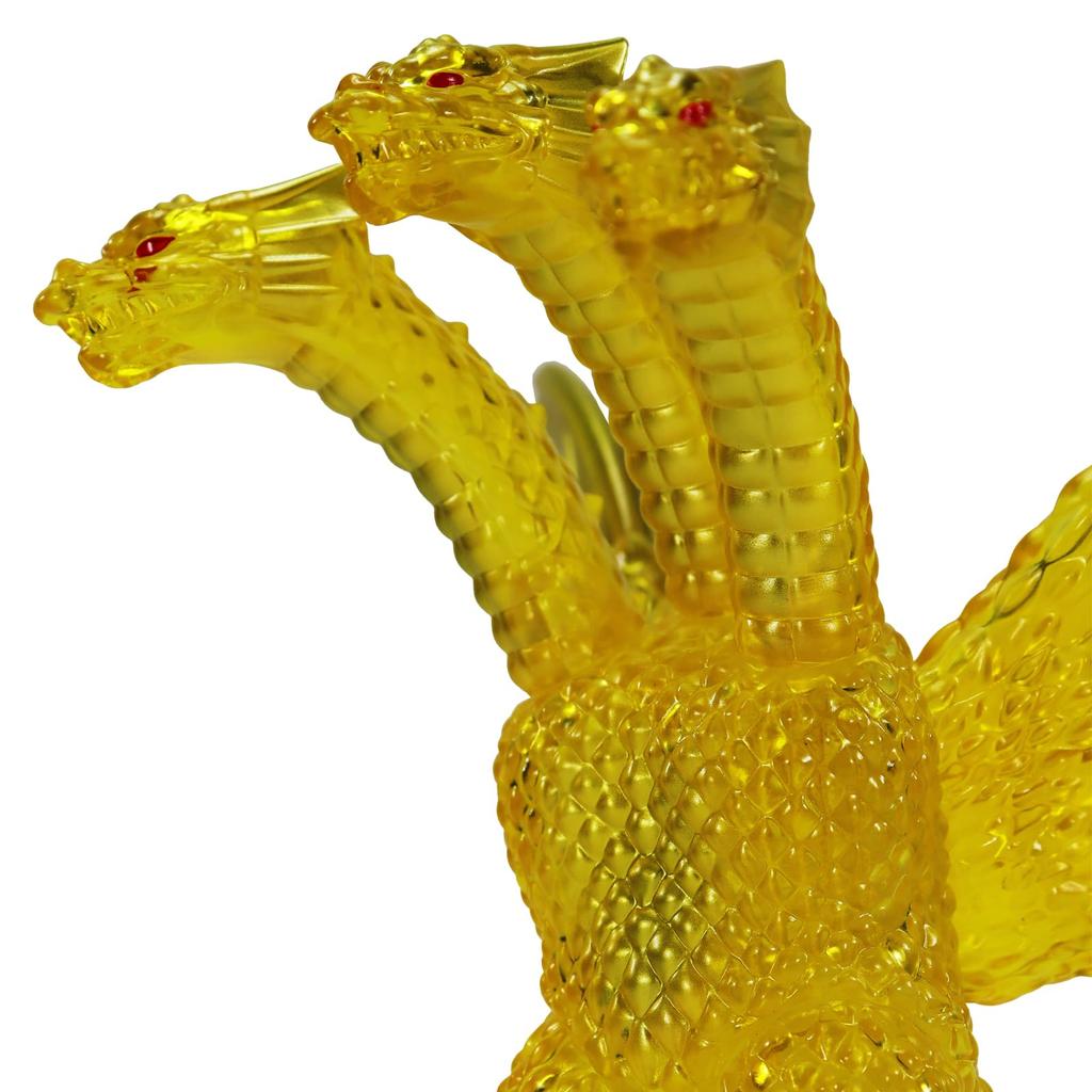 CCP Серия средних размеров Производство контента персонажей Godzilla EX Godzilla King Ghidorah King Ghidorah Прозрачный желтый Примерно 130 мм Фигурка из ПВХ (КПК)