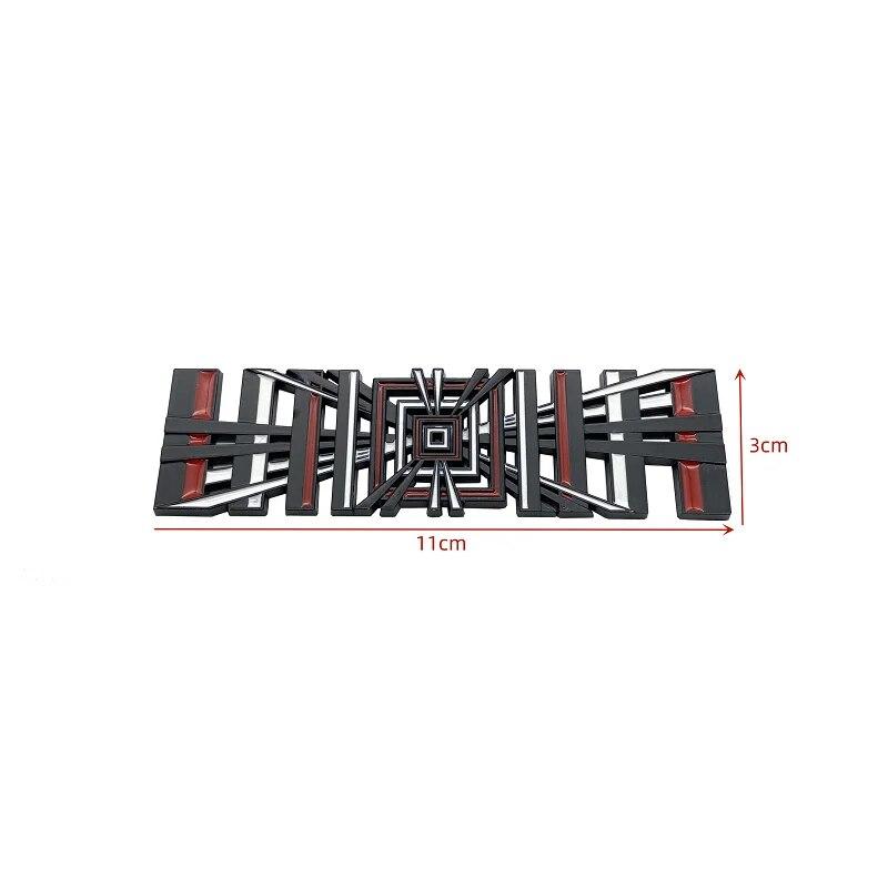Model3 автомобильные наклейки с логотипом в клетку ModelY Tail Tag Grid Decal Auto Metal Letter Decoration для Tesla Model 3 SXY 2023 Аксессуары