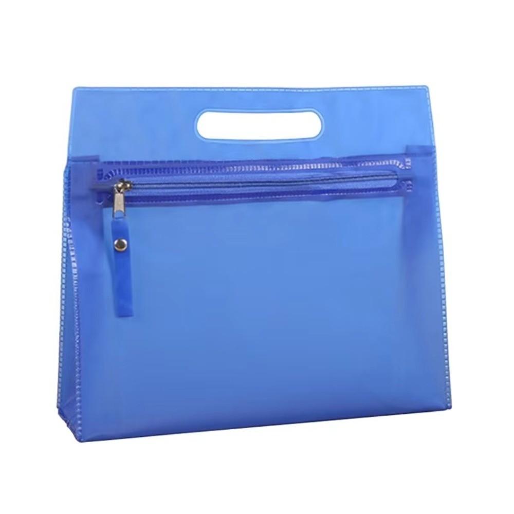 Clear Swimsuit Pouch Frosted Storage Bag Portable Zipper Organizer For Pool Beach Gym Travel