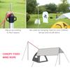 Outdoor Camping Tent Wind Rope Durable Nylon Wind Rope Multifunctional Tent Rope Buckle Adjustable Laundry Hanging Rope