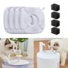 4xReplacement Filters for Pet Water Fountain Improve Water Quality Keep Water Clean and Fresh Filtration Replacement