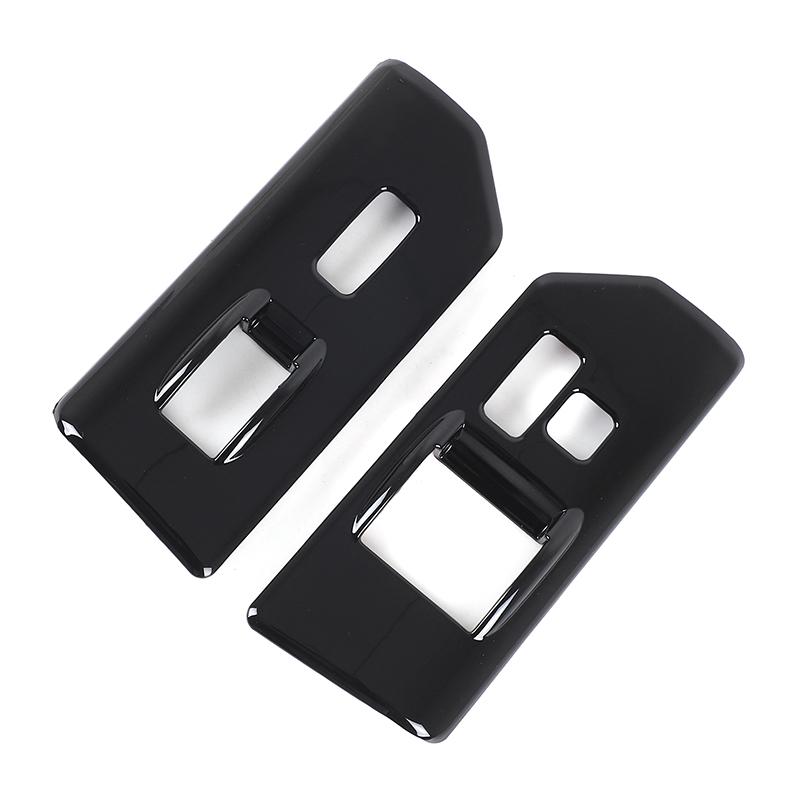 Для Toyota FJ Cruiser 2007- ABS Глянцевый черный/Углеродное волокно Декоративная наклейка-рамка кнопки стеклоподъемника автомобиля Автоаксессуары