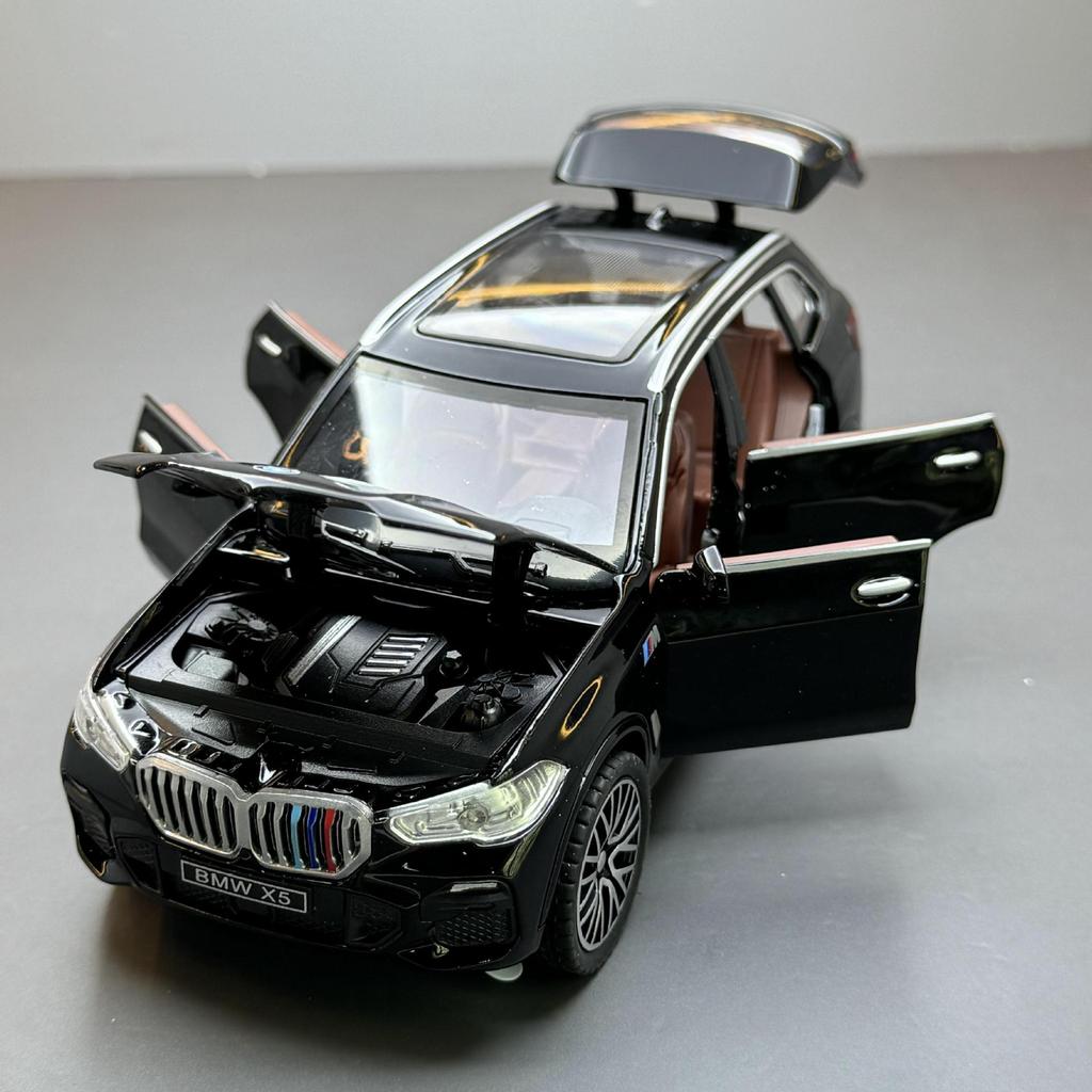 1/32 BMW X5 Внедорожник Сплав Автомобиль Литая Модель Звук и Свет Оттяжка Игрушка Коллекция Декоративный Подарок Мальчики Домашний Декор