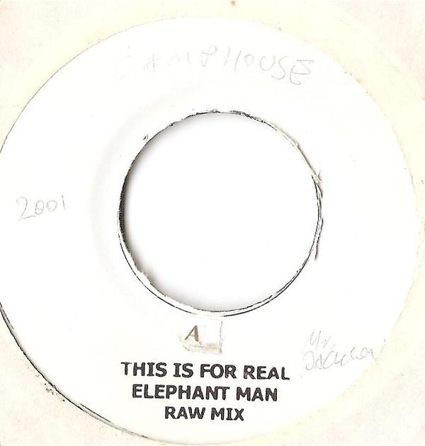 7-дюймовая пластинка ELEPHANT MAN - This Is For Real NONE Не на лейбле 2001 Ямайка Регги, Ска и Даб Б/у