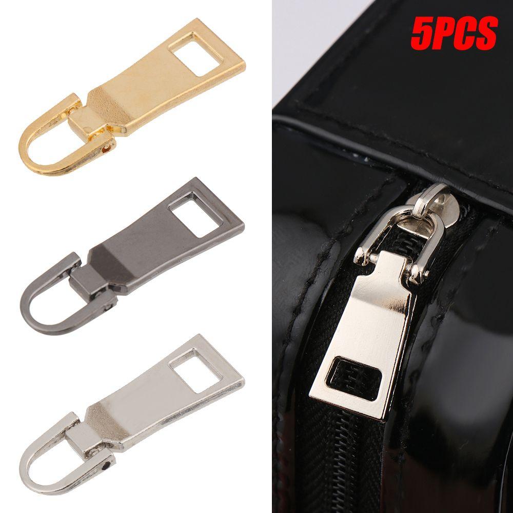 5pcs Clothes Detachable Sewing Kit Zipper Slider Metal Zipper Head Metal Zip Zipper Pull