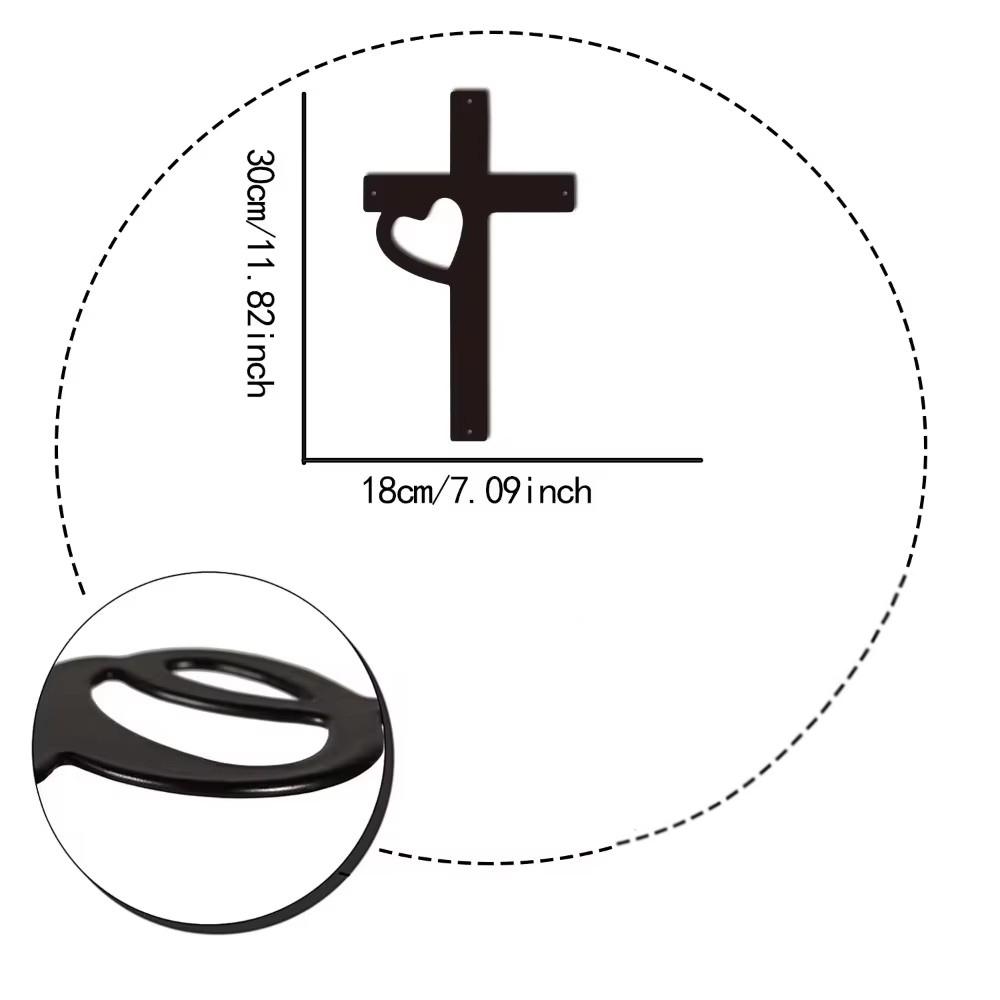 1 шт. Крест Знак Вдохновляющий Металлический Настенный Арт Религиозный Настенный Декор Воскресение Настенный Подвесной Идеальный Подарок Христианской Веры