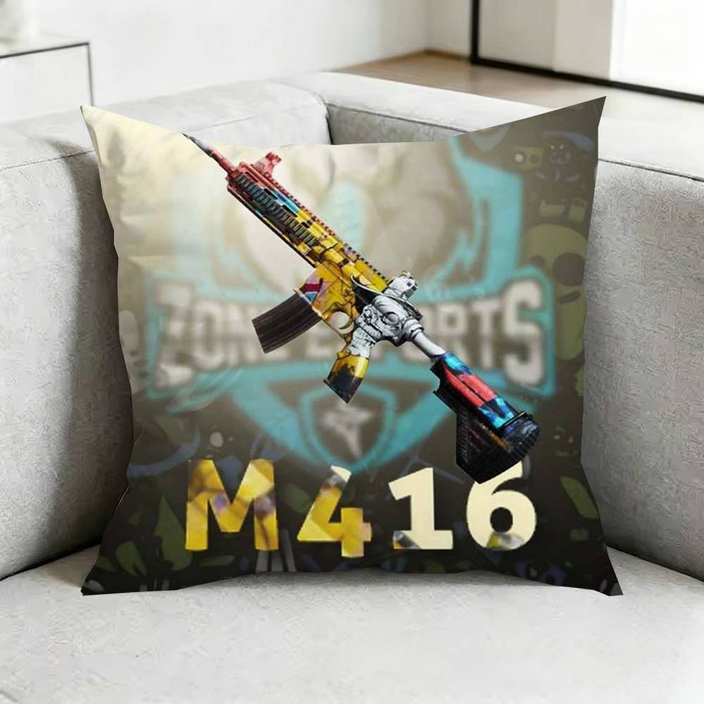 PUBGG MOBILE Game Pillow Case Square DoubleSided Sofa Cushion Cover Bedroom Bedside Pillow Gift