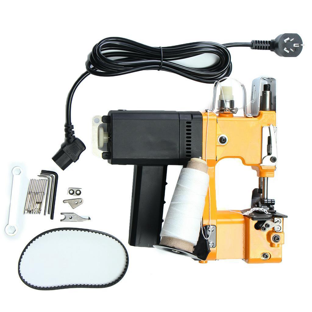 220V Мини Электрическая Швейная Машина Ручная Машина для Закрывания Мешков Стегальная Запаивающая Машина Комплект для Текстиля с Вилкой