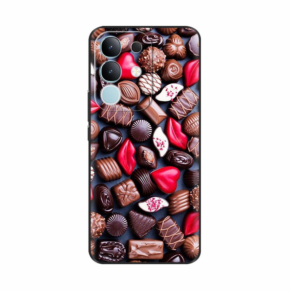 Чехол-крышка для Vivo Y29 4G 2025 Милые Цветы Мягкий Силикон Capa Чехлы для Телефона Для Vivo Y29 4G Чехол Мультяшные Ударопрочные Сумки Coque