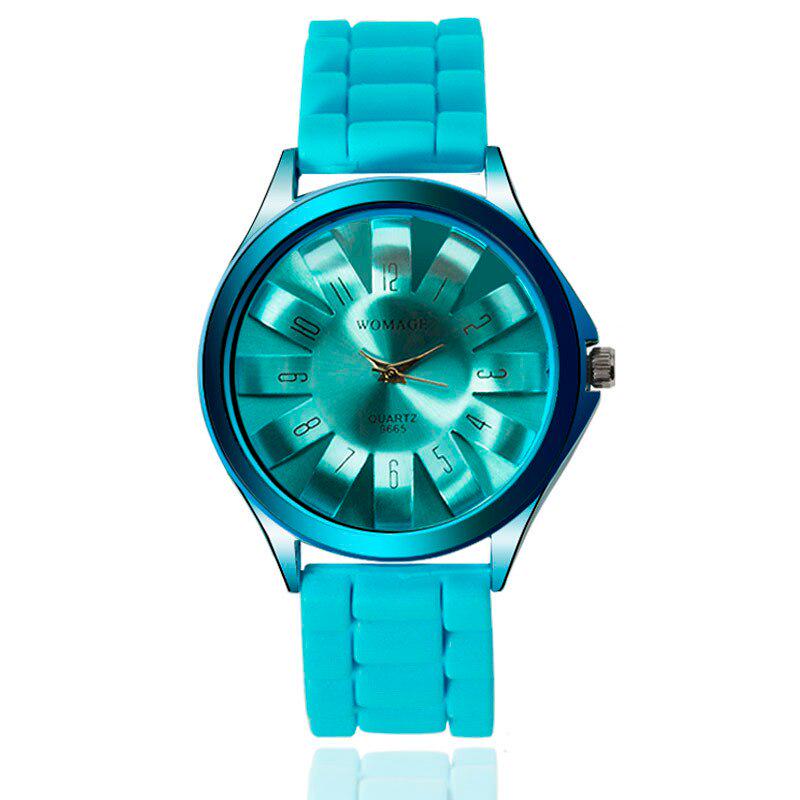 Роскошный бренд WOMAGE модные стальные цветы хризантемы женские наручные часы с резиновым ремнем