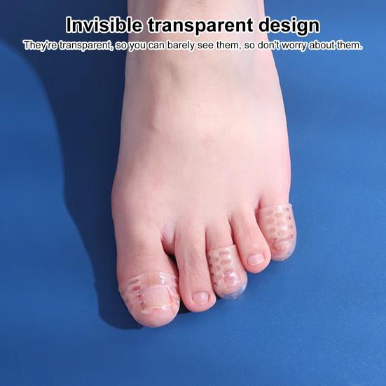 10/30/50Pcs Silicone Toe Protector Set Breathable Gel Toe Covers for Corns Blisters Ingrown Toenails Pain Relief Little Toe Sleeves Caps Guards