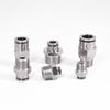 Пневматические фитинги M5 1/8" 1/4" 3/8" 1/2" BSPT Наружная резьба Никелированная латунь Быстроразъемное соединение Push-in Фитинг для воздуха Сантехника