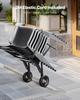 VEVOR Folding Chair Rack, 150 LBS Capacity, Heavy-duty Chair Cart for Stacking 10 Chairs, Multi-Function Metal Chair Storage Dolly with Rubber Wheels