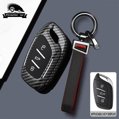 Чехол-брелок для ключа автомобиля из АБС-пластика с карбоновым покрытием для MG ZS EV HS EHS ZX GT MG4 MG5 MG6 Roewe RX3 RX5 RX8 ERX5 I6 I5 защита