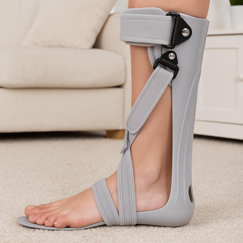 Шина-бандаж палочного типа с регулируемой степенью фиксации, ортез при отвисании стопы, для улицы