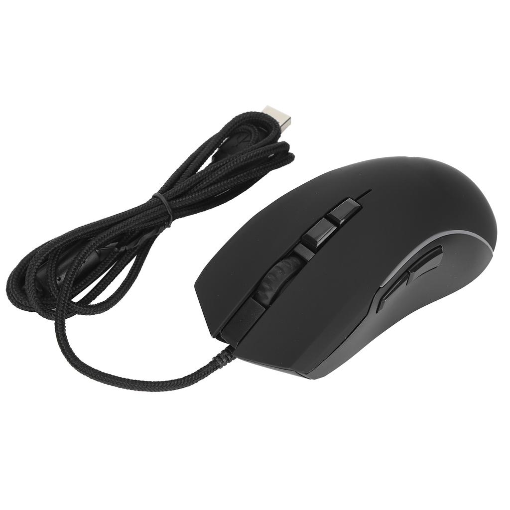 Игровая мышь с регулируемым разрешением 7200DPI, эргономичная, с RGB-подсветкой, проводная, для геймера, настольного компьютера, ноутбука