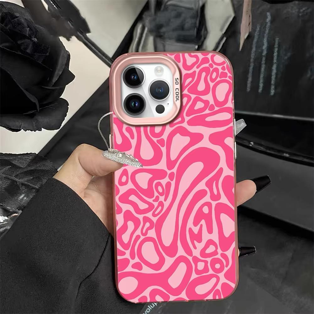 Роскошный продвинутый чехол для телефона с нерегулярным узором для iPhone 17 17E Air 16E 16 15 Plus 14 13 12 11 Pro Max Защитная крышка от падения