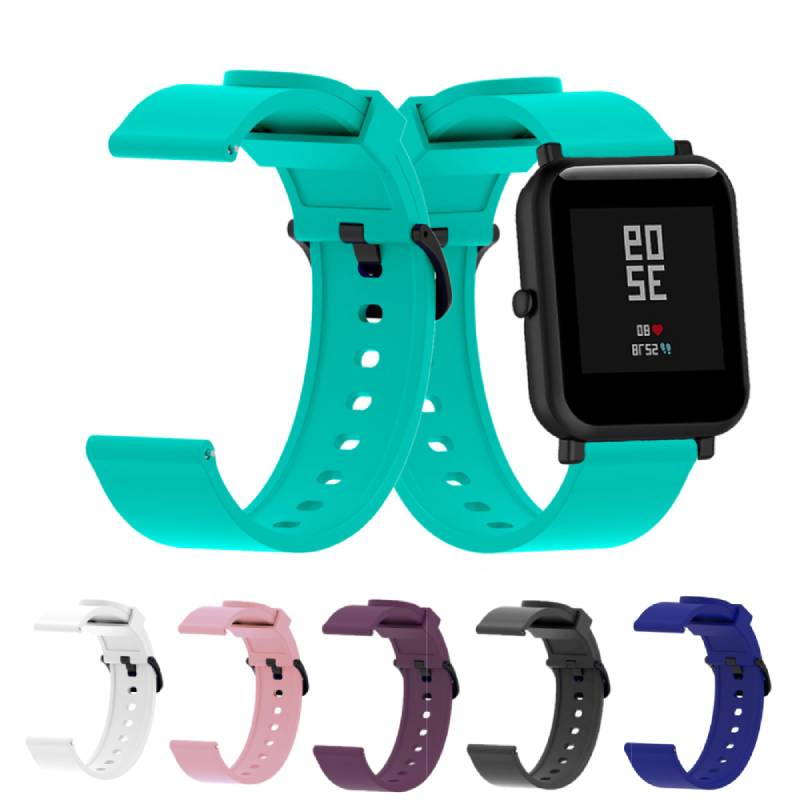 Силиконовый спортивный ремешок для Xiaomi Huami Amazfit Bip Смарт-часы Сменный ремешок-браслет Ремешок для часов