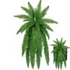 Artificial Boston Fern Fake Plastic Plants Greenery Decorations 18 Branches Faux Ferns For Outdoor Garden Decor Waterproof