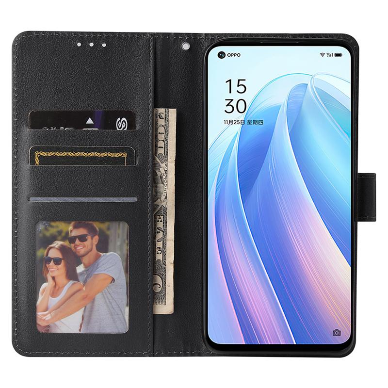 OPPO Reno7 5G кожаный чехол для OPPO Reno 7 5 Pro 5Z 4Z 5D 2 2Z Z Cover Find X2 X5 Pro X3 X 5 Lite Capa Flip Wallet Phone Case