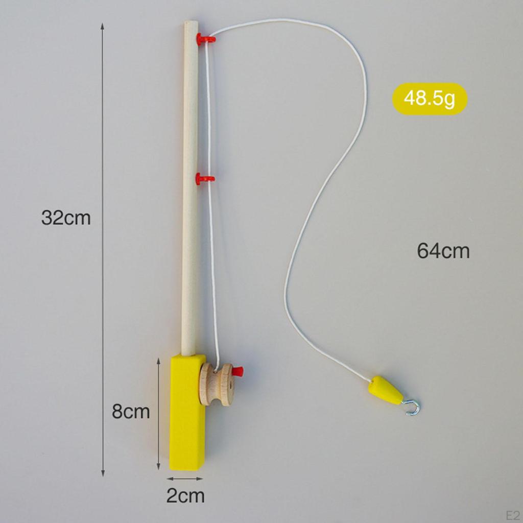 Деревянные удочки для рыбалки, забавная игра, подарок, мелкая моторика, координация, детский сад, игрушки для путешествий, дети